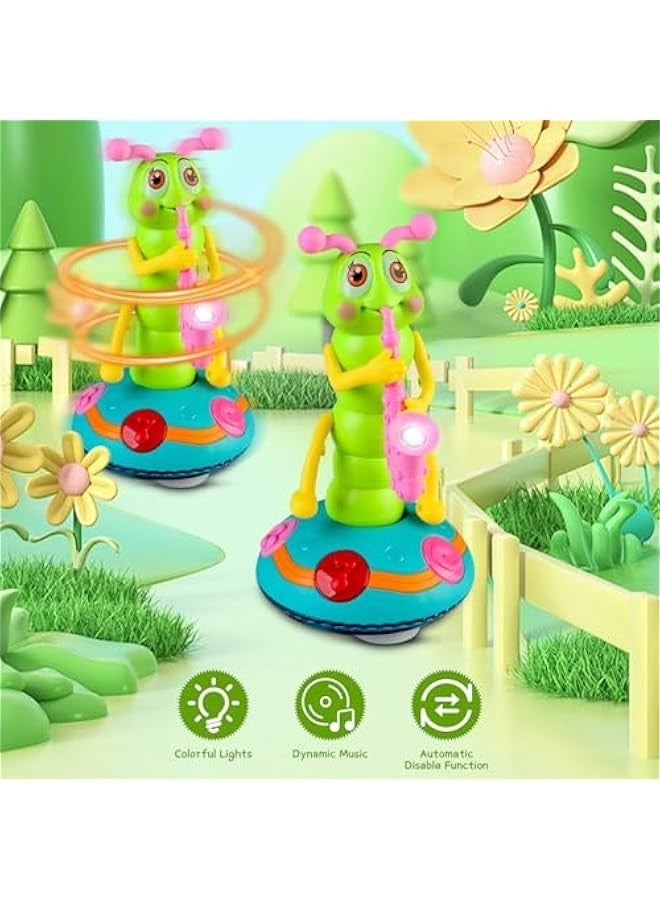 Musical Caterpillar,Children's Electric Caterpillar Saxophone Musical Toys, Dancing Saxophone Caterpillar,Dancing Saxophone Caterpillar,Crawling Toy Dancing Caterpillar - Image 3